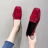 Ladies' Flat Loafers for Work Small Leather Shoes