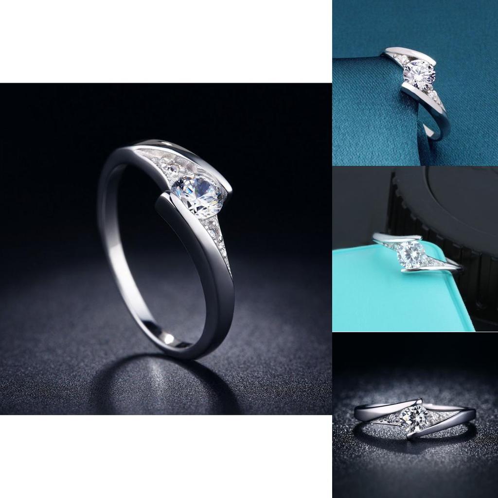 Copper Crystal Wedding Ring For Women With Fashion Jewelry For Daily Wear