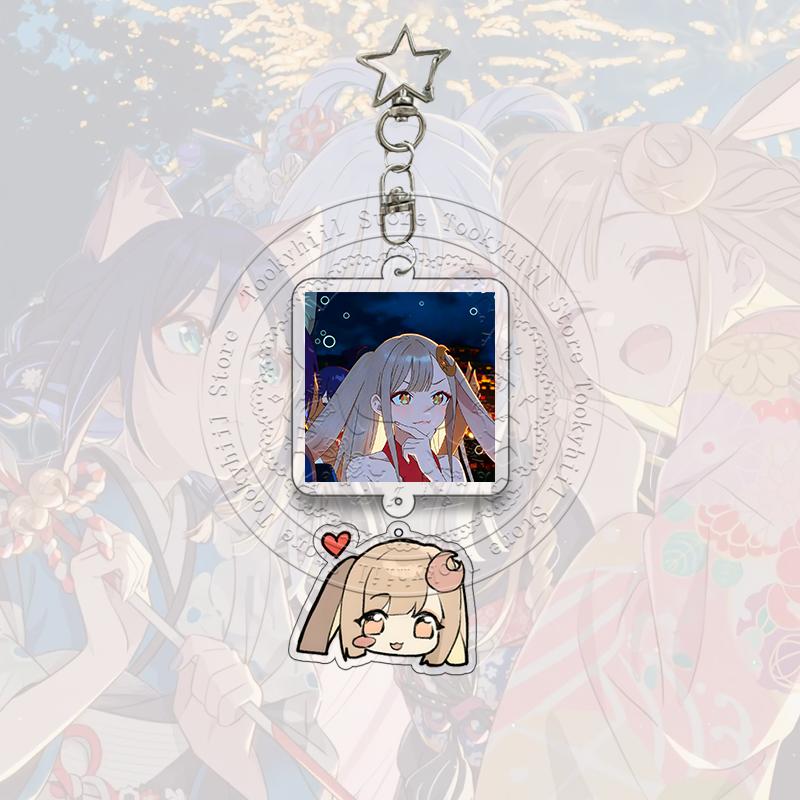 Cosmic Princess Kaguya Acrylic Keychain Noi Komazawa Yachiyo Tsukimi Anime Cartoon Character Acg Pendant Bag Keyring Girl Gift