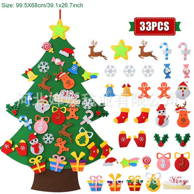 3D DIY Felt Christmas Tree Decoration Pendant
