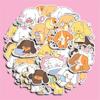 Cute Tired Puppy Cartoon Stickers for Suitcases, Laptops & DIY Albums - 40 Waterproof Designs