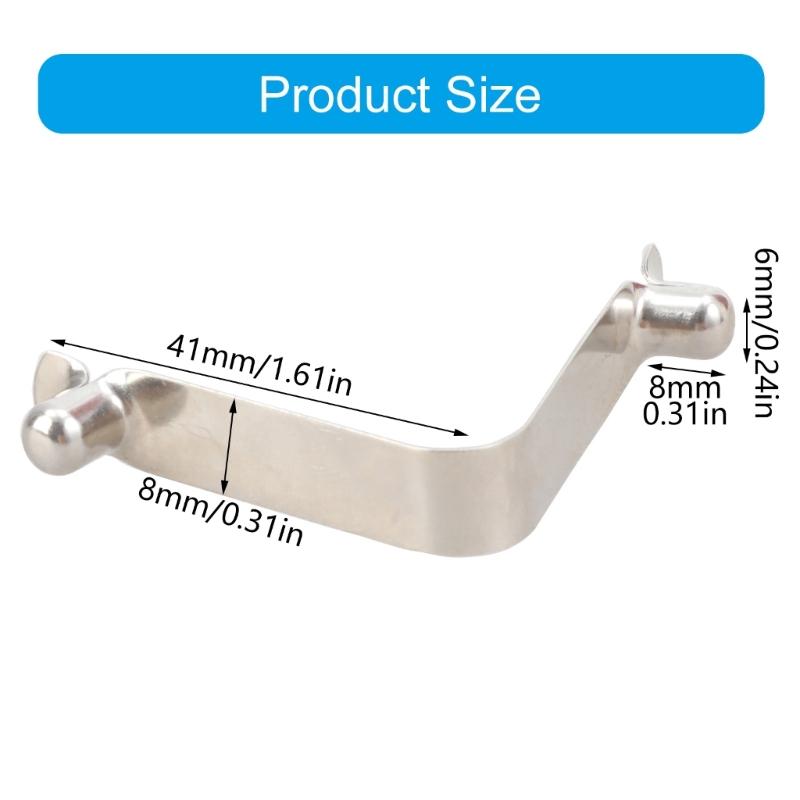 5Pcs Metal Telescopic Spring Clip Replacement V Shaped Spring Buckle Tent Poles Clip Locking Tube Pin Easy to Install