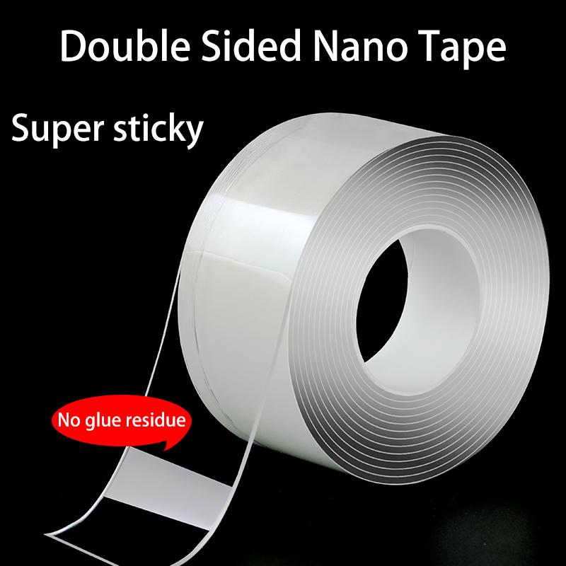 1Roll Nano Tape Double-Sided Adhesive High Viscosity 1M/3M/5M Length No Trace Wall Fixing for Secure HangingPinstriping Tape 3