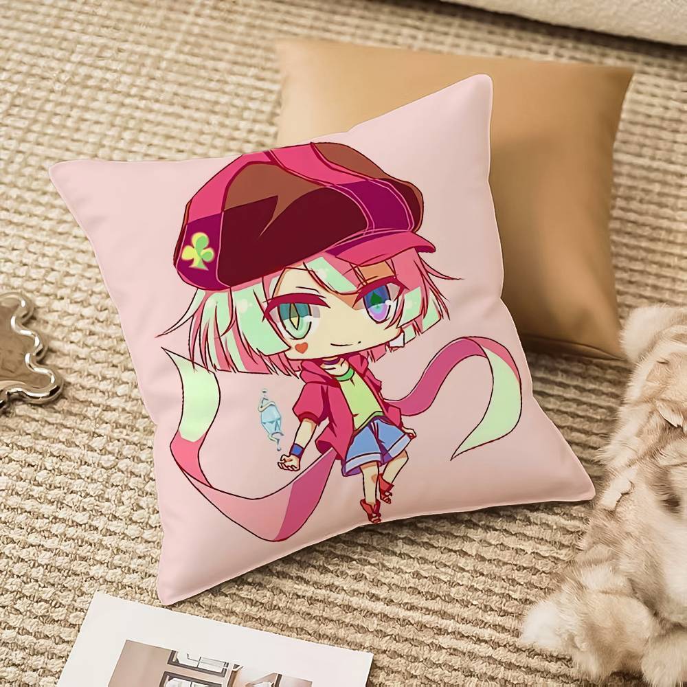 

Нет игры - нет жизни Аниме Наволочка Антипылевой клещ Невидимая молния Диван-кровать 12x12Inch