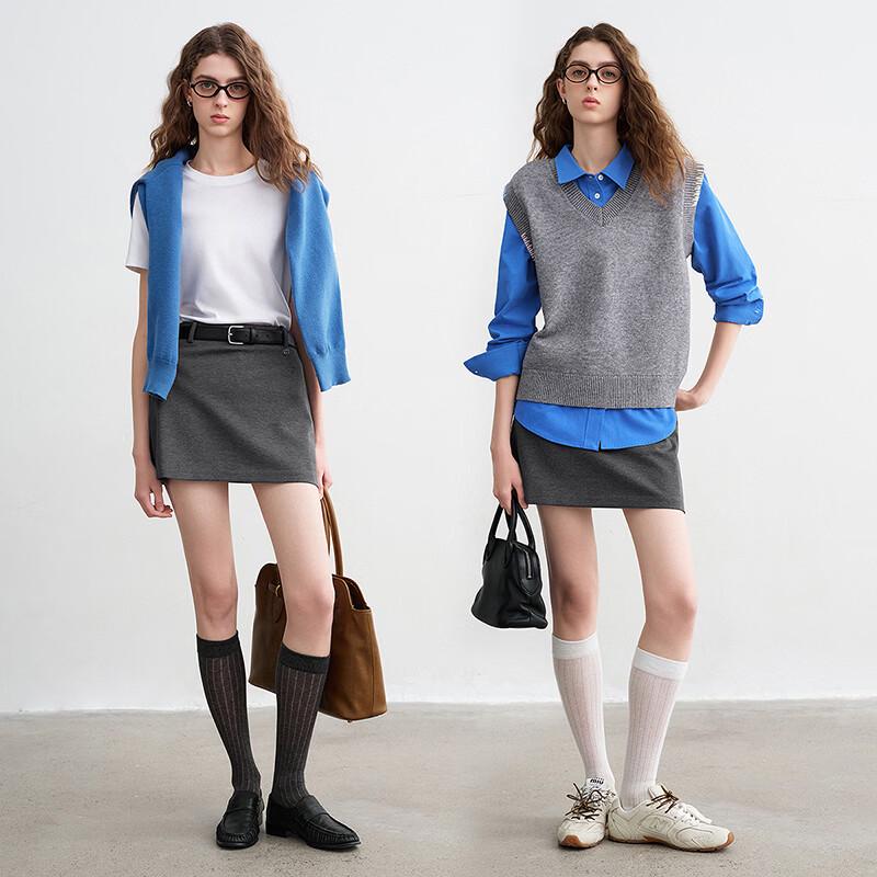 Chuyu A-Line High-Waisted Short Skirt