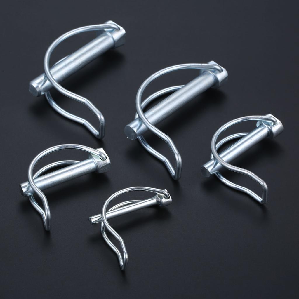 DRELD 5/4/2pcs Quick Lock Release Trailer Towing Coupler Safety Pin Bicycle Stroller Cargo Boat Hitch Hook Clip M4.5/M8/M10/M11