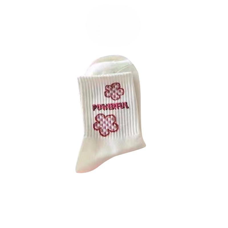 

Женские весенне-осенние милые мультяшные хлопковые носки-гольфы 1 pair