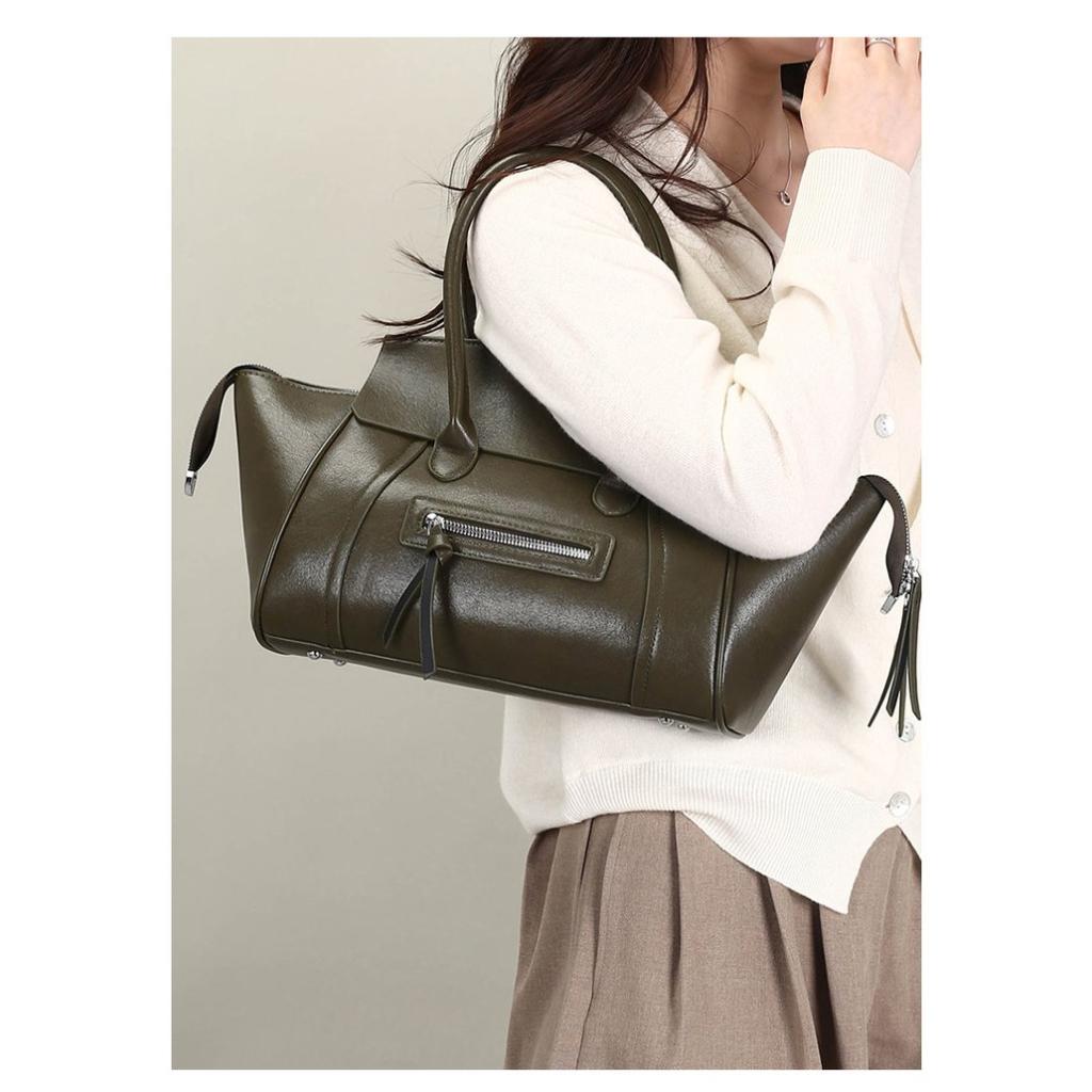 Xeie Thuk Shoulder Bag Women Faux Leather Multi Compartment Office Daily