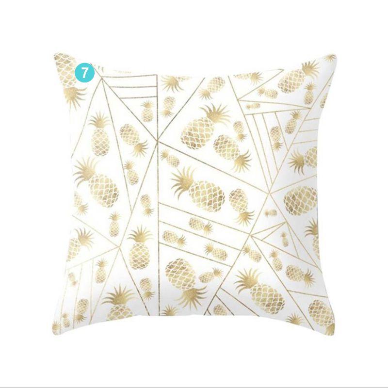 Luxurious Gold Pattern Jeanette Cloth Cushion Cover For Stylish Home Decor