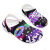 Color Print EVA Beach Clogs Unisex Lightweight Breathable Slip On Garden Shoes Bathroom Pool Home Summer Wear Beach Pool Wear