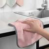 5/10/20pcs Hanging Thickened Coral Fleece Dishcloth Soft Absorbent Towel Suitable for Kitchen, Car, Window Cleaning Towel