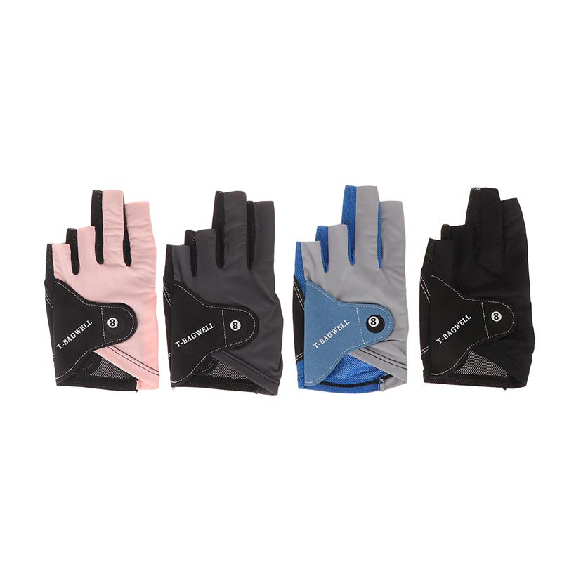 One-Piece Professional Billiards Gloves With Three-Finger Left-Hand Men'S Ice Silk Breathable Professional Billiards Gloves