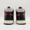 BQ6472-060 Nike WMNS Air Jordan 1 Mid Black Grey Gym Red