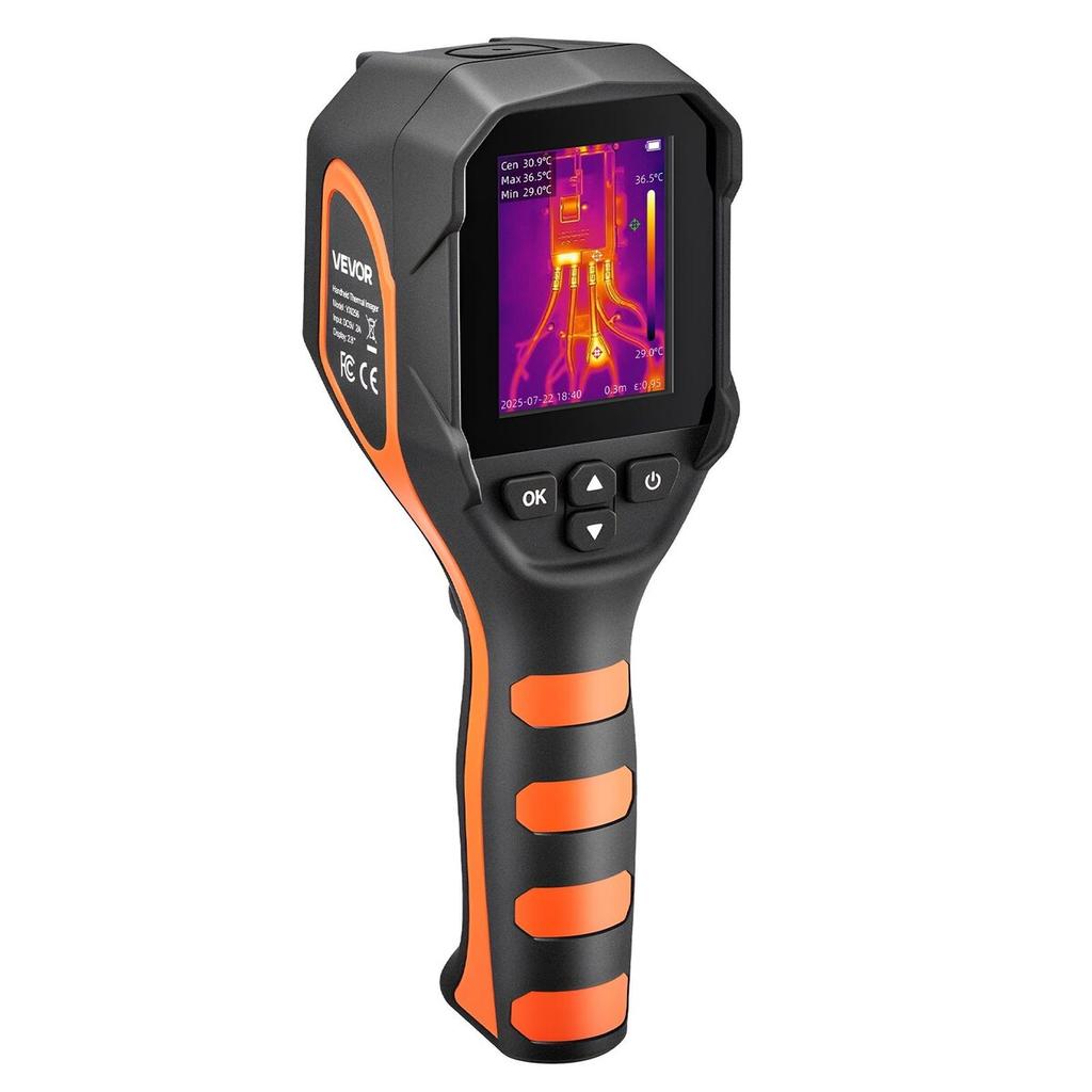 Thermal Camera, 320 X 240 TISR Super Resolution, Thermal Imaging Camera with 2MP Visual Camera, 256 X 192 IR Resolution, 25 HZ Refresh Rate, -4°F To