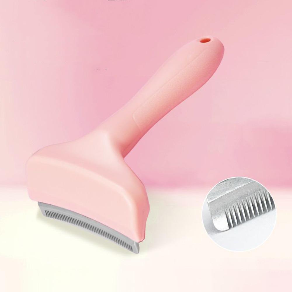

Not Knotted Cat Deshedding Comb V-shaped Pet Grooming Comb Pet Grooming Tool Pet Cleaning розовый