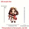 Cartoon cute child prayer 2D acrylic flat pendant ornament Easter Halloween Christmas pendant