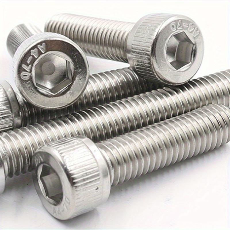 600-piece Stainless Steel Hex Bolt and Nut Kit, M3 M4 M5 M6 for Industrial Equipment and Home Maintenance.