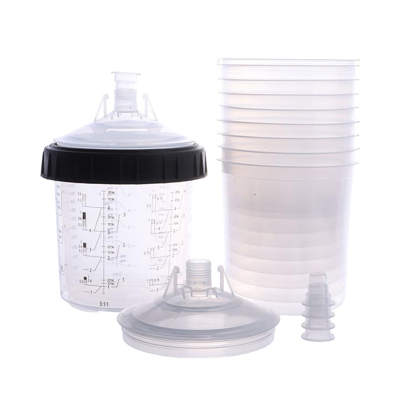165/400/600Ml Spray Gun Paint Tank Spray Gun Mixing Cup Disposable Quick Measuring Cup For Paint Cars, Furniture, House And More