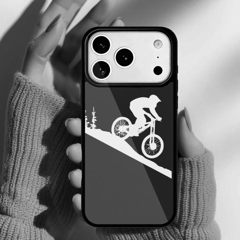 BIKE CYCLING Sport Phone Case for iPhone 17 16 15 14 13 Pro Max Back Cover for 12 11 Pro Coque
