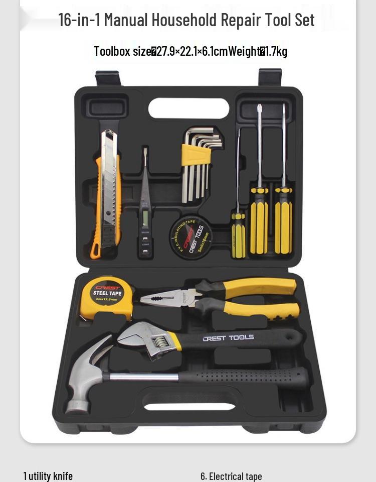 Complete Household Tool Set: Wrenches, Screwdrivers, Pliers, and More