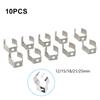 10pcs 12mm/15mm/18mm/21mm/25mm Spring Terry Tool Clips Sturdy 304 Stainless Steel For Organizing Tools Accessories