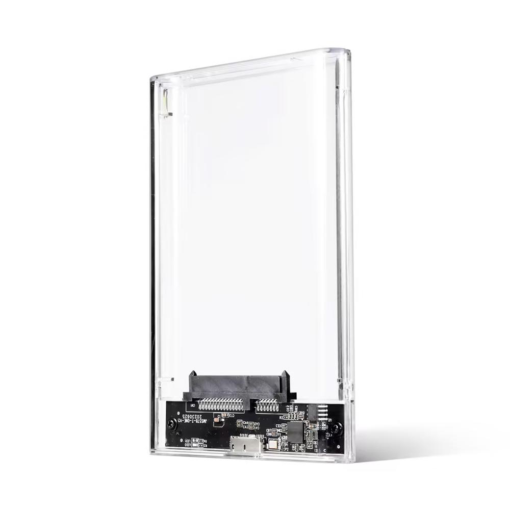 USB External HDD Case 5Gbps 2.5 Inch Transparent Hard Disk Case Hard Drive Enclosure SATA HDD SSD Storage Case for Laptop PC