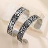 Dawapara Tree of Life and Arabesque Cuff Bracelet Vintage Tree Adjustable Bangle Protection Talisman Stainless Steel Men Jewelry