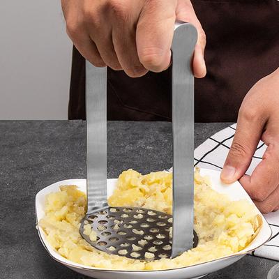 Stainless Steel Potato Masher Ergonomic Handle Kitchen Masher Tool Dishwasher Safe