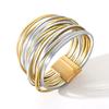 Bracciale da Donna Impilabile Multi-Strato in Ecopelle PU - Design Versatile, Antistatico