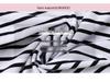 2024 Women's Loose Striped V-Neck Long-Sleeve T-Shirt - Versatile Spring Top