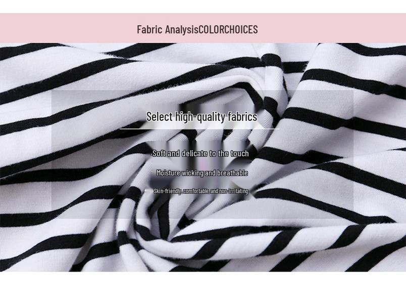 2024 Women's Loose Striped V-Neck Long-Sleeve T-Shirt - Versatile Spring Top