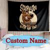 [Custom Name Tapestry]Scooby Doo Mystery Printed Tapestry, Library Bedroom Dormitory Decor Wall Hanging Tapestry