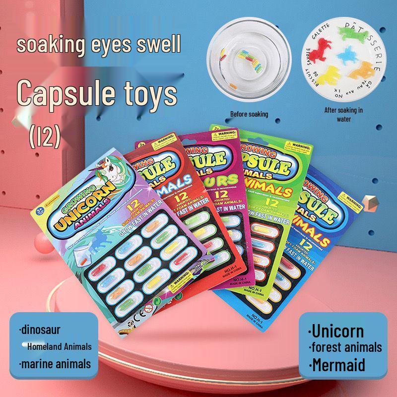 Children's Expanding Dinosaur and Marine Life Sponge Capsule Toy