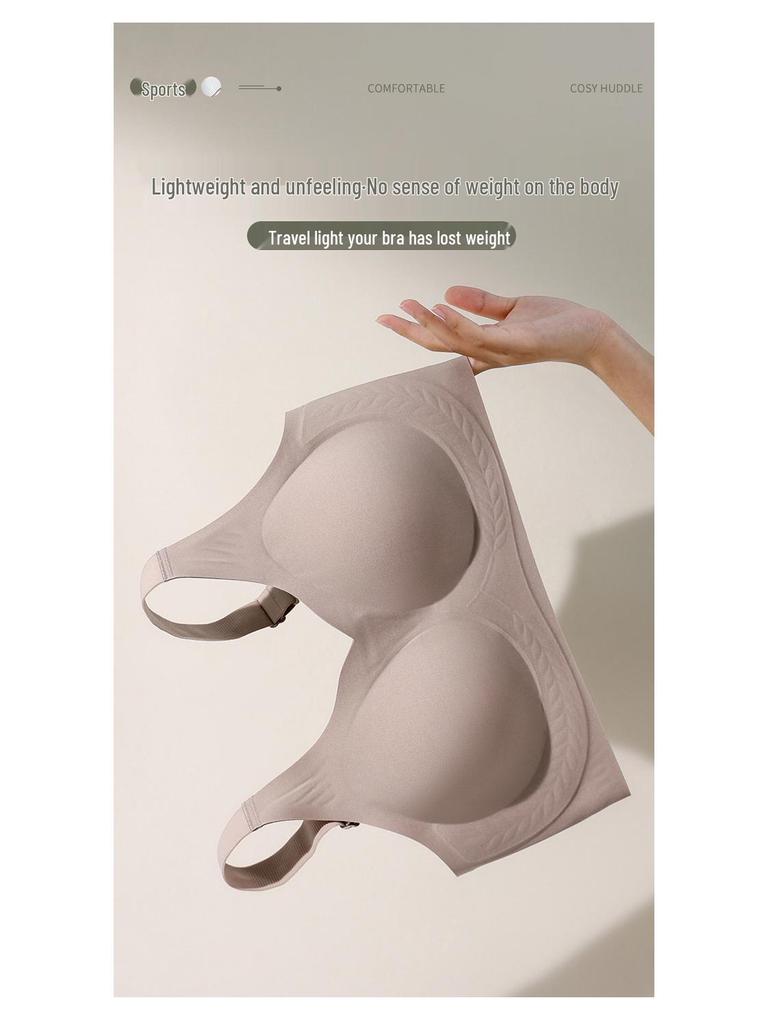 Plus Size Seamless Support Bra for Big Busts - Anti-Sagging, Adjustable, Sexy, and Sports-Friendly