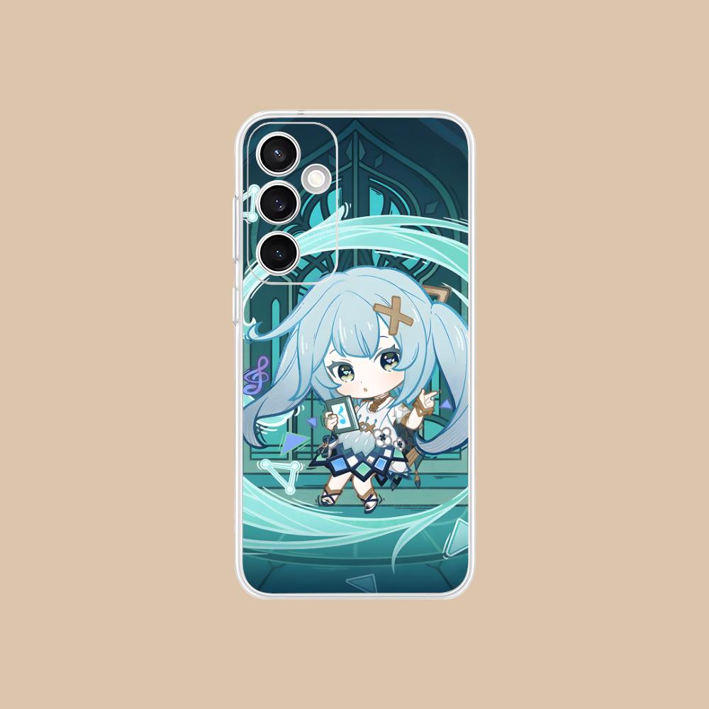Game GI Faruzan Clear Mobile Phone Case for Samsung Galaxy S25 S24 S23 S22 S21Plus FE Ultra Colorful Cover