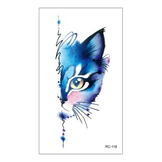 Waterproof Gradient Color Cartoon Temporary Tattoos for Men & Women