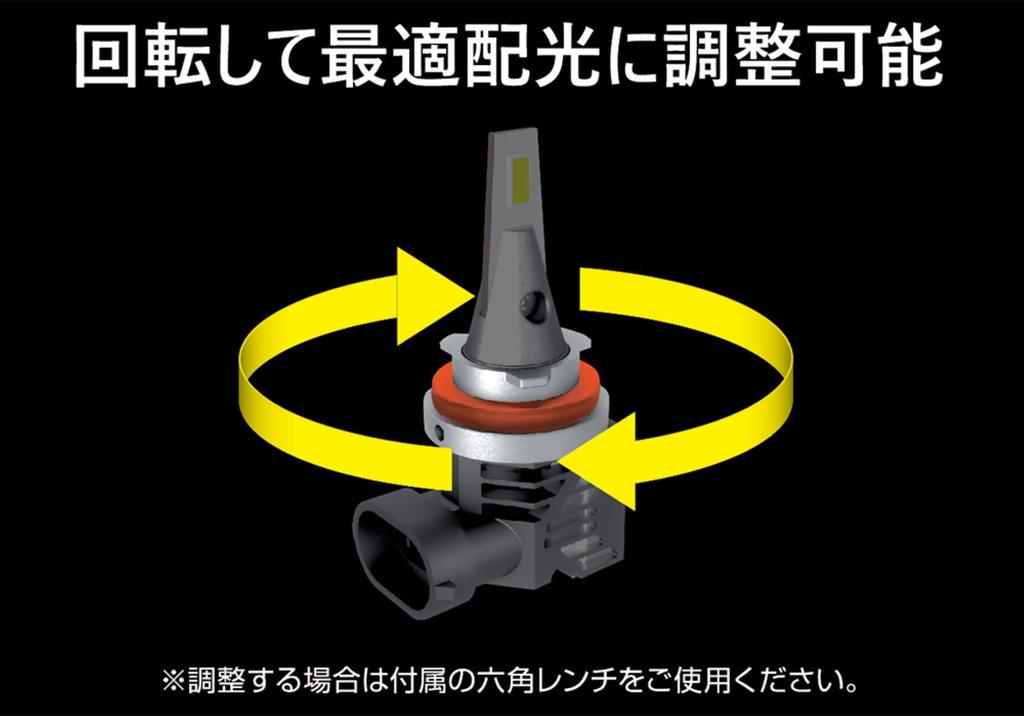 Kashimura LED Head Fog Bulbs 6500K HB4 Part & HB3, Number NB-032