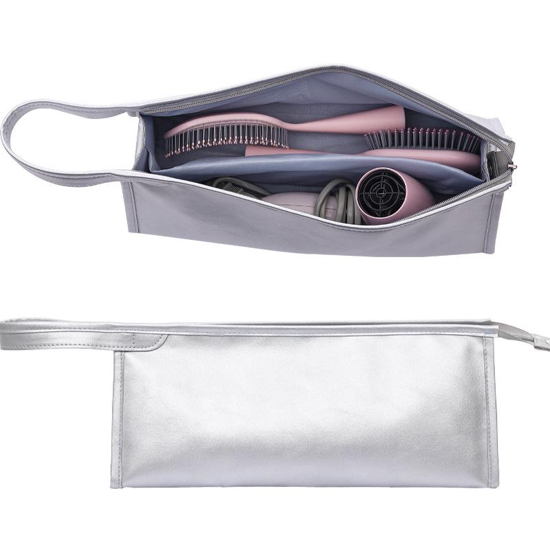 Waterproof PU Leather Hair Dryer & Curling Iron Storage Bag - High Quality, Fashionable & Portable