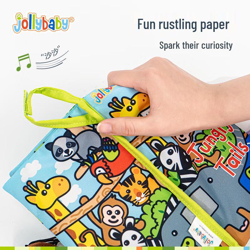 Jollybaby Washable Baby Tail Cloth Book