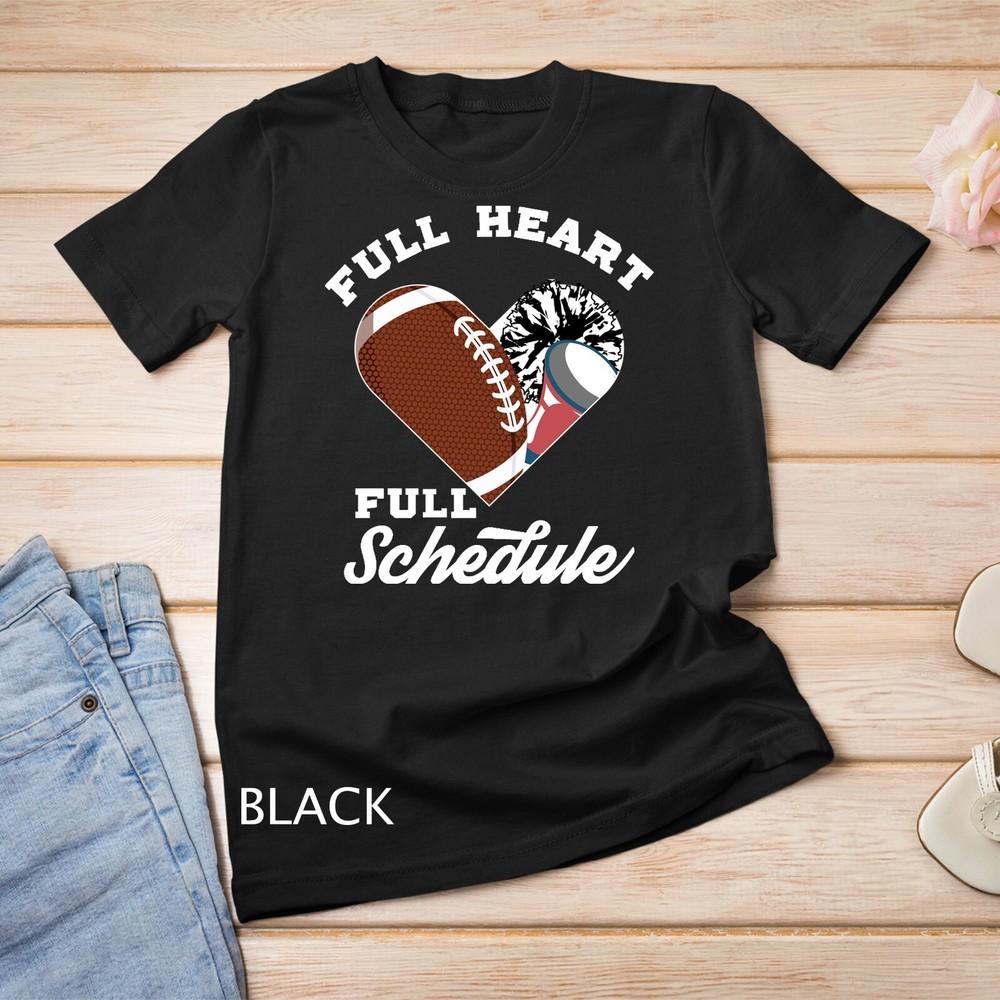 

Football Cheerleading Heart , Sports Fan Unisex T-shirt XL