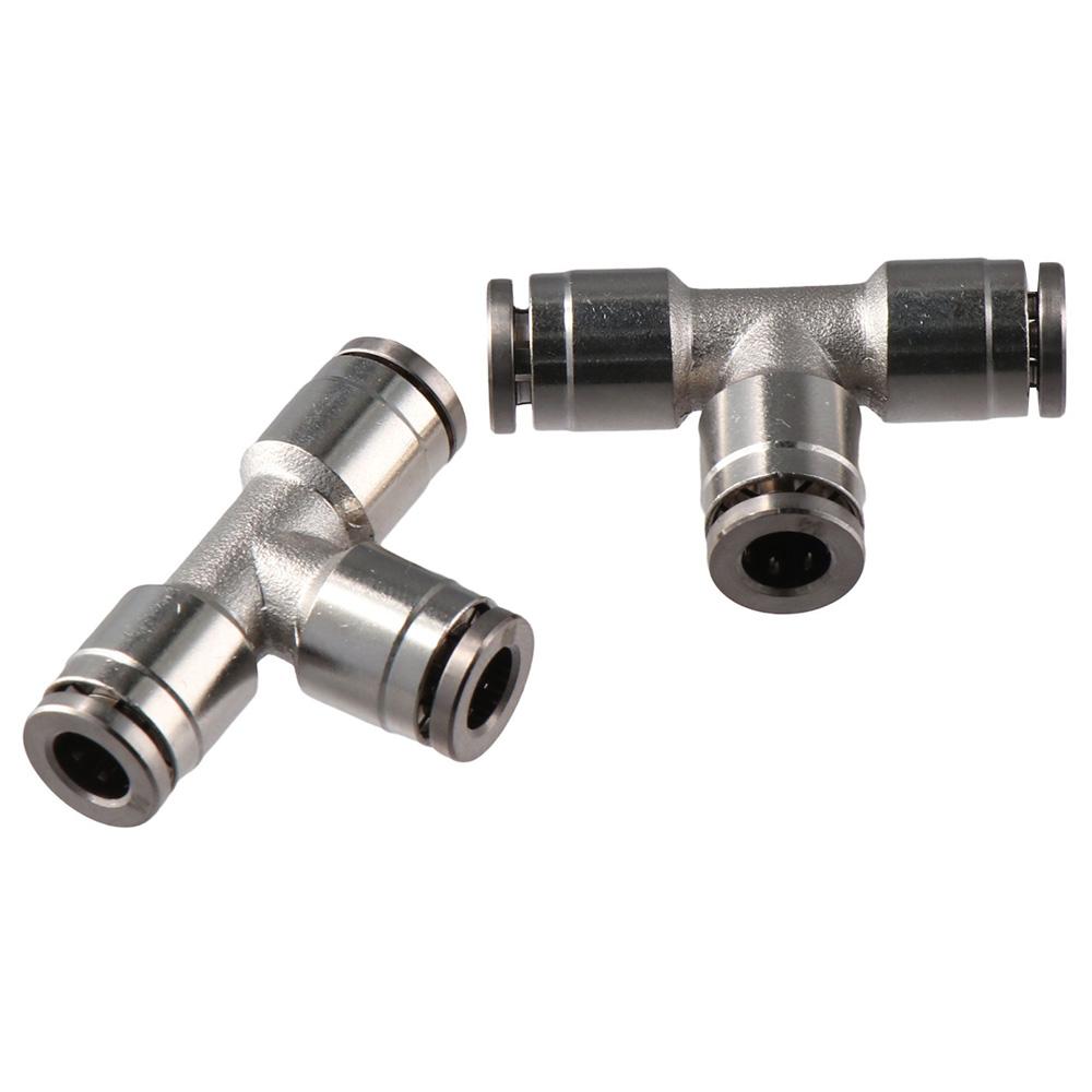 

2 упаковки тройниковых воздушных фитингов с внешним диаметром 1/4 дюйма для подключения фитингов с электроникой