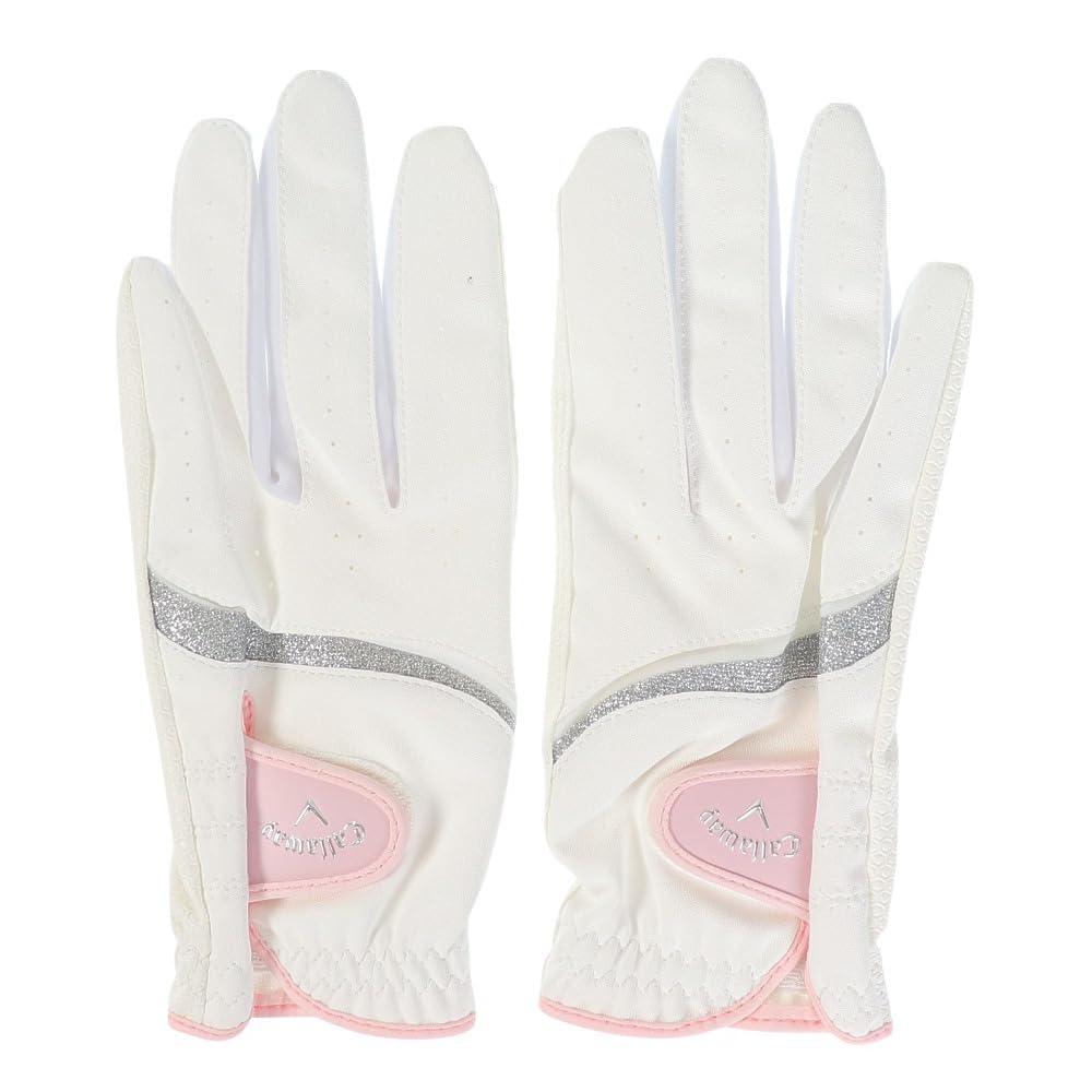 

Callaway Gloves STYLE DUAL WMS 18 23 for both Ladies WHT/PNK (18cm hands) White/Pink