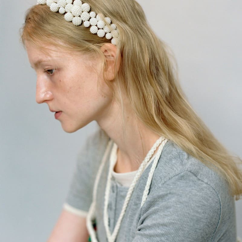 

ПОТРЯСАЮЩИЙ ОБОДОК ДЛЯ ВОЛОС РУЧНОЙ РАБОТЫ_BLOOM_CREAM FREE