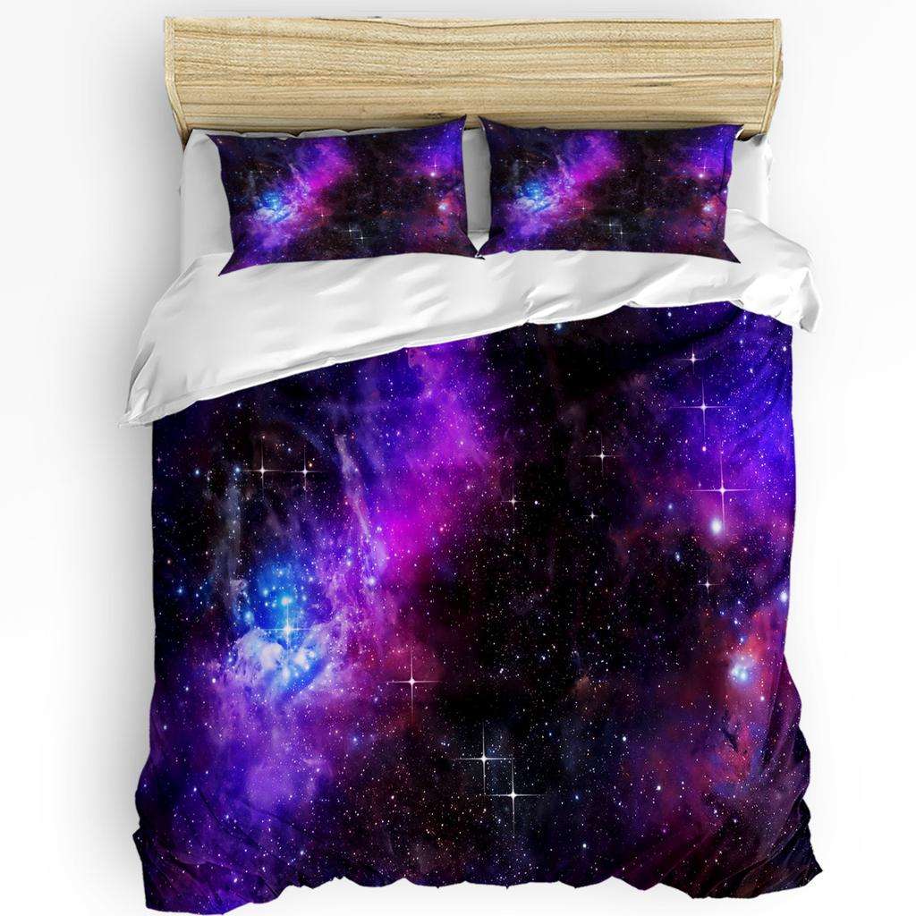 3pcs Bedding Set Star Galaxy Starry Sky Home Textile Duvet Cover Pillow Case Boy Kid Teen Girl Bedding Covers Set