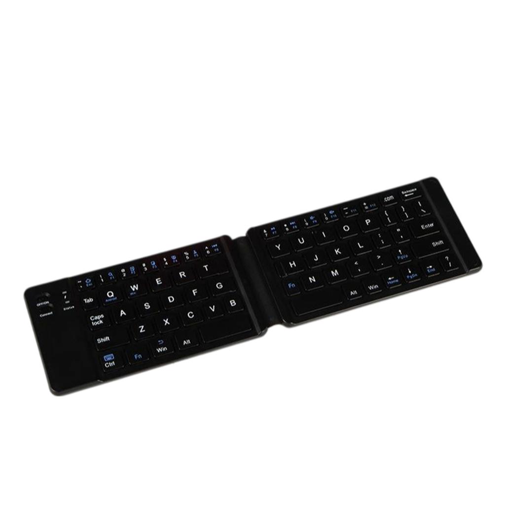 Faltbare Tastatur Leise Wiederaufladbar Kabelgebunden Drahtlos Bluetooth Dual-Modus Tragbare Faltbare Tastatur für Tablets Desktop