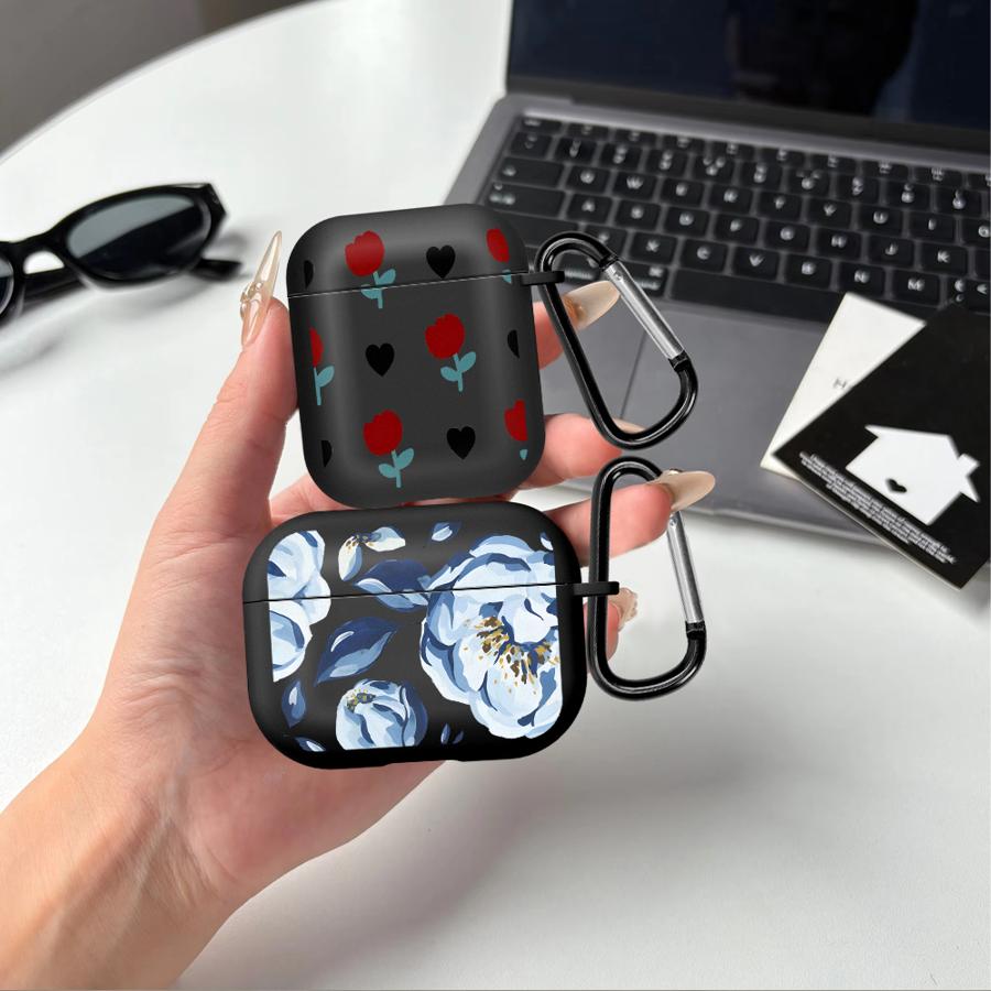 Earphone Cases Cover Case For Airpods 1 3 4 Pro2 2 Pro Pro3 Cute Flower