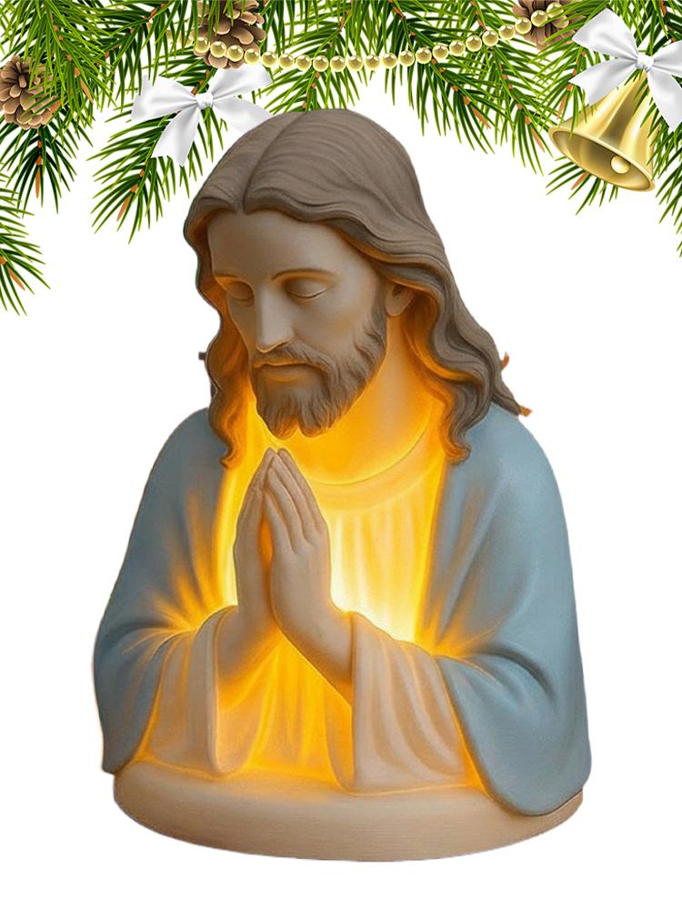 Virgin Mary Statue Night Light Resin Elegant Home Decor Christian Night Light for Thanksgiving Holiday Birthday Offices Home