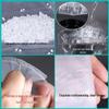 White Transparent Heavy-Duty Plastic Carry Bags with Handles