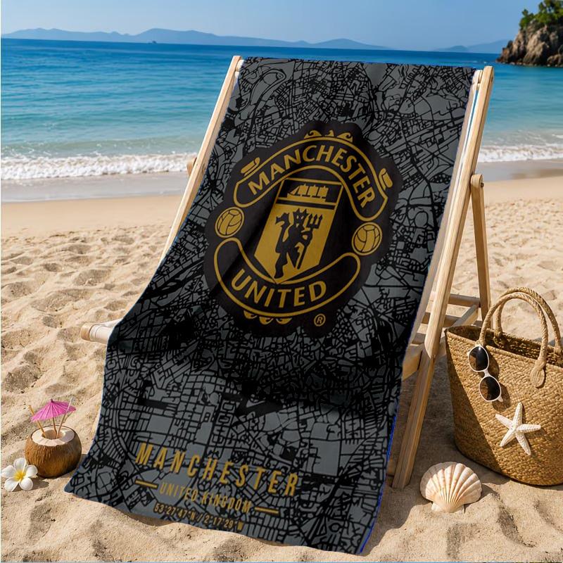 Manchester United Stadion Strandlaken, Sneldrogend, Makkelijk te Onderhouden, Geschikt voor Zowel Fitness als Strandvakanties, Sport Essentieel