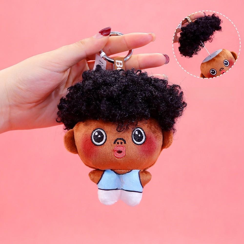 Cute Bear Plush Keychain With Soft Polyester Fiber For Gift And Collection